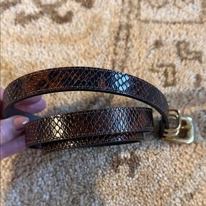Sezane snakeskin belt